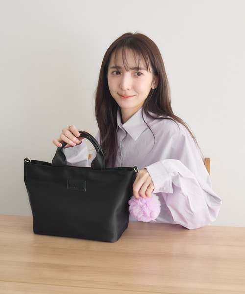 meeny miny（ミーニーマイニー）の「【meeny miny】【第3弾】整理整頓アドバイザー監修もっとちょうどいいバッグﾞ＜小サイズ＞（ハンドバッグ・レディース・ベージュ/ブラック/グレー・SMALL）」の6枚目の写真