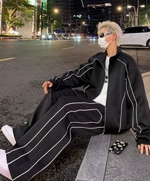 Ressaca（レサーカ）の「オーバーサイズパイピングトラックジャケット＆パンツ セットアップ（ブルゾン）」