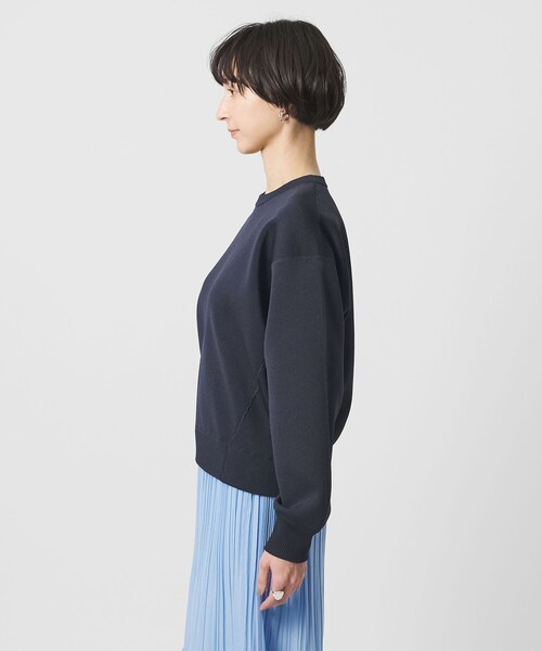 UNITED ARROWS（ユナイテッドアローズ）の「スウェットライク クルーネックニット ‐ウォッシャブル‐（ニット/セーター・レディース・ホワイト/ネイビー/ライトピンク・FREE）」の14枚目の写真