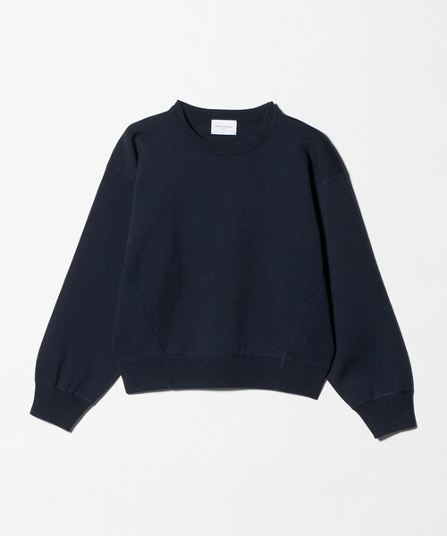 UNITED ARROWS（ユナイテッドアローズ）の「スウェットライク クルーネックニット ‐ウォッシャブル‐（ニット/セーター・レディース・ホワイト/ネイビー/ライトピンク・FREE）」の16枚目の写真