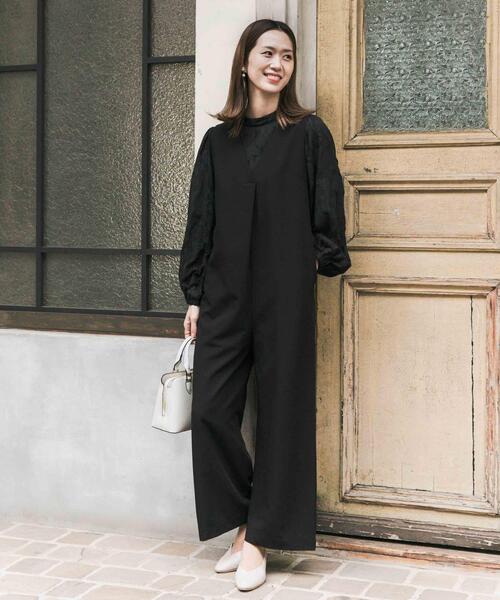 URBAN RESEARCH DOORS（アーバンリサーチドアーズ）の「Vネックタックオールインワン（その他パンツ・レディース・ブラック・SMALL/MEDIUM）」の9枚目の写真