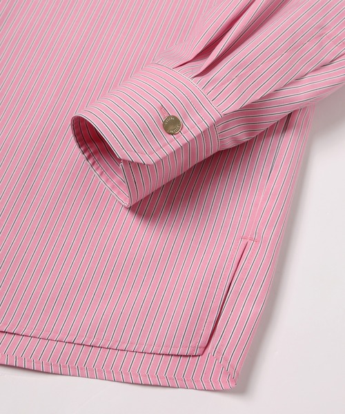 CULLNI(クルニ)の「Stripe Front Fly Embroidery Patch Shirt(シャツ/ブラウス・メンズ・ブラック/ネイビー/ピンク・0/1/2)」の7枚目の写真