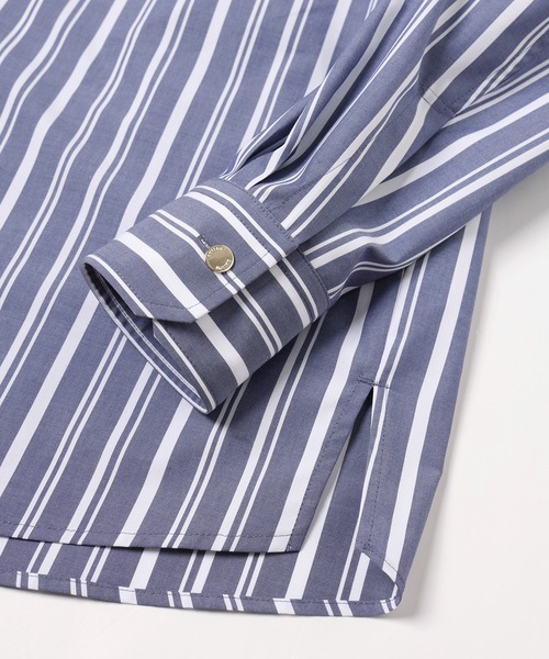 CULLNI(クルニ)の「Stripe Front Fly Embroidery Patch Shirt(シャツ/ブラウス・メンズ・ブラック/ネイビー/ピンク・0/1/2)」の10枚目の写真