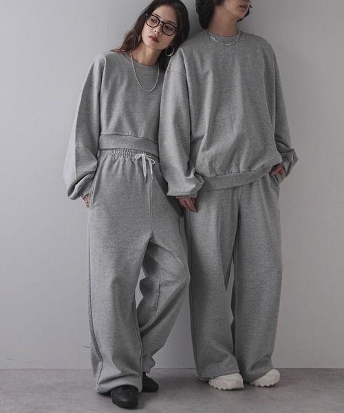 bohmal(ボマール)の「【ユニセックスアイテム】ロングスウェット(Tシャツ/カットソー・レディース・グレー/ブラック・LARGE/MEDIUM)」の4枚目の写真