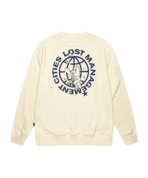 TELESCOPE BEAR SWEATSHIRT ivory