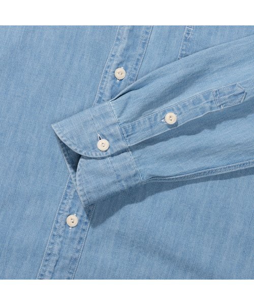 PRODESHIRT（プロデシャツ）の「[コンフォート] ナチュラルデニムワークシャツ (ライトブルー)（シャツ/ブラウス・メンズ・その他・L/M/XL）」の6枚目の写真