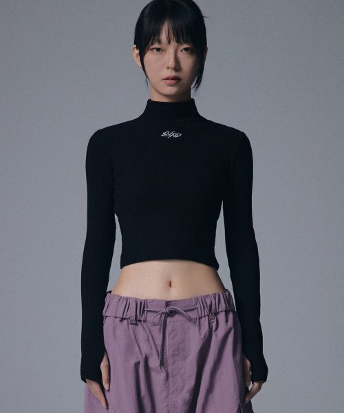 NOT4NERD(ノットフォーナード)の「W Tribal Logo Highneck Knit - Black(ニット/セーター・レディース・その他・FREE)」の1枚目の写真