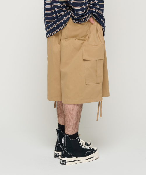 CARGOBROS(カーゴブロス)の「コットンバルーンカーゴバミューダパンツ(ベージュ)(その他パンツ・メンズ・その他・FREE)」の3枚目の写真