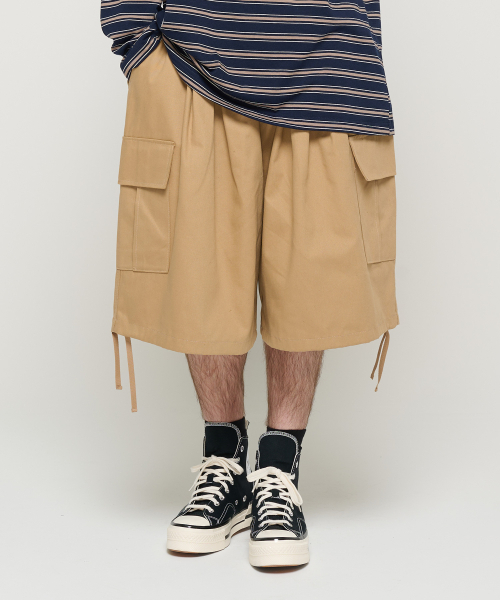 CARGOBROS(カーゴブロス)の「コットンバルーンカーゴバミューダパンツ(ベージュ)(その他パンツ・メンズ・その他・FREE)」の5枚目の写真