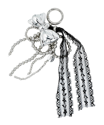 RANDOMOFF（ランダムオフ）の「Black frill ribbon keyring（キーケース/キーアクセサリー）」