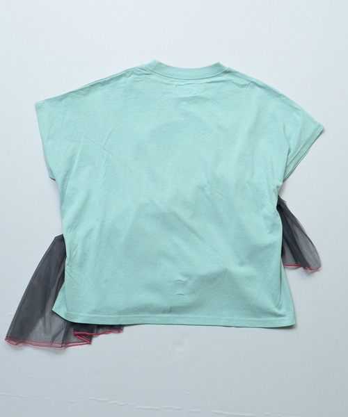 MARKEY'S（マーキーズ）の「ドルマンチュールドッキングTシャツ/おとな（Tシャツ/カットソー・レディース・ホワイト系その他/グリーン/チャコール・160cm）」の12枚目の写真
