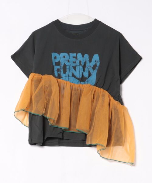 MARKEY'S（マーキーズ）の「ドルマンチュールドッキングTシャツ/おとな（Tシャツ/カットソー・レディース・ホワイト系その他/グリーン/チャコール・160cm）」の9枚目の写真