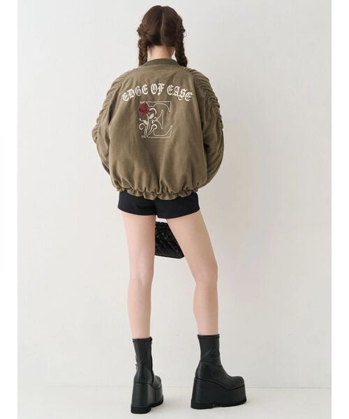 EVRIS（エヴリス）の「フェイクレザープラットフォームブーツ（ブーツ・レディース・ブラック/その他1・MEDIUM/LARGE/SMALL）」の5枚目の写真