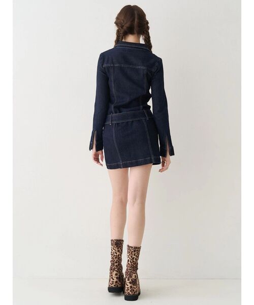 EVRIS（エヴリス）の「フェイクレザープラットフォームブーツ（ブーツ・レディース・ブラック/その他1・MEDIUM/LARGE/SMALL）」の11枚目の写真