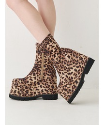 EVRIS | フェイクレザープラットフォームブーツ(ブーツ)