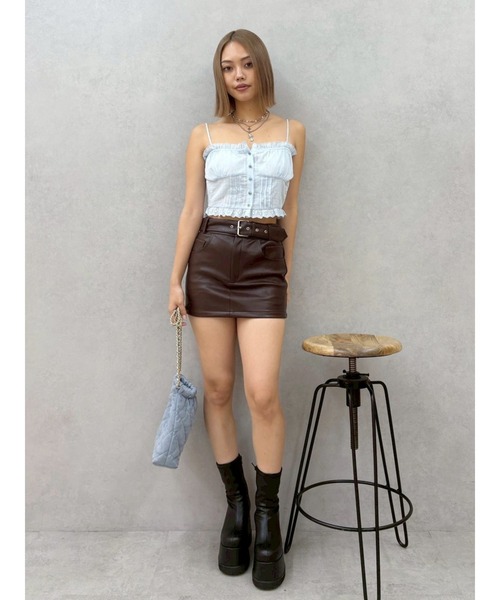 EVRIS（エヴリス）の「フェイクレザープラットフォームブーツ（ブーツ・レディース・ブラック/その他1・MEDIUM/LARGE/SMALL）」の19枚目の写真