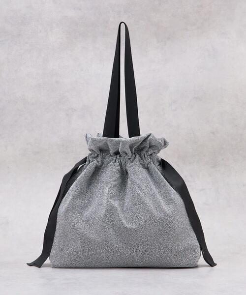 LANVIN en Bleu(ランバンオンブルー)の「ラメグログランギャザーバッグ(トートバッグ・レディース・ブラウン/シルバー/ブラック・FREE)」の7枚目の写真