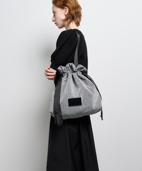 LANVIN en Bleu(ランバンオンブルー)の「ラメグログランギャザーバッグ(トートバッグ・レディース・ブラウン/シルバー/ブラック・FREE)」の10枚目の写真