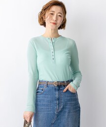 シアーリブ レイヤード ロンTEE