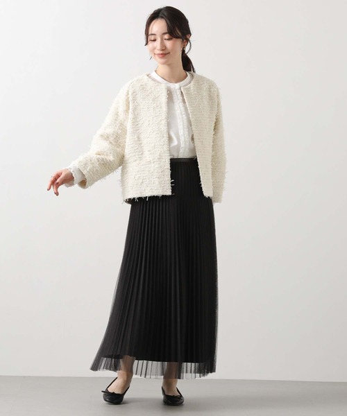 Gready Brilliant（グレディブリリアン）の「フロントフリルスタンドネックブラウス（シャツ/ブラウス・レディース・ブラック/オフホワイト/ミント・38）」の20枚目の写真