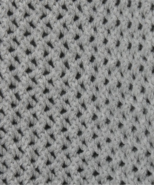 HELIOPOLE（エリオポール）の「MESH KNIT CARDIGAN（ニット/セーター・レディース・ブラック/グレー/ベージュ・38）」の9枚目の写真