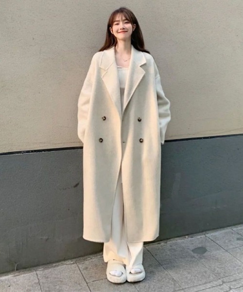 Ritzy(リッツィー)の「大人気裏起毛 ロングコート(その他アウター・レディース・ブラック/グレー/ホワイト・M)」の2枚目の写真