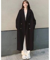 大人気裏起毛 ロングコート