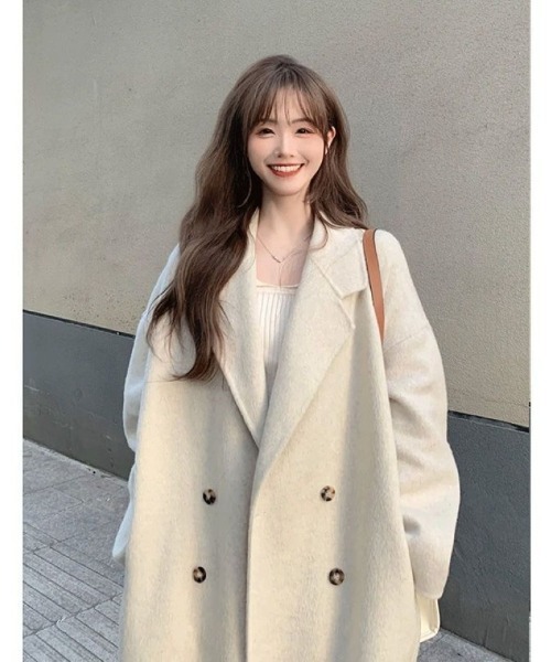 Ritzy(リッツィー)の「大人気裏起毛 ロングコート(その他アウター・レディース・ブラック/グレー/ホワイト・M)」の7枚目の写真