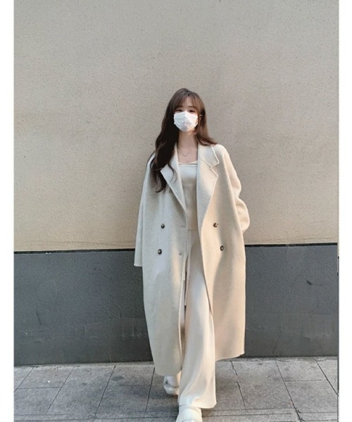 Ritzy(リッツィー)の「大人気裏起毛 ロングコート(その他アウター・レディース・ブラック/グレー/ホワイト・M)」の8枚目の写真