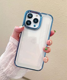 THE MILES（ザ マイルズ）の「"01"≪iPhone17/iPhone17Pro/iPhone Air 対応≫メタリック カラーフレーム クリア iPhoneケース（スマホケース/カバー）」