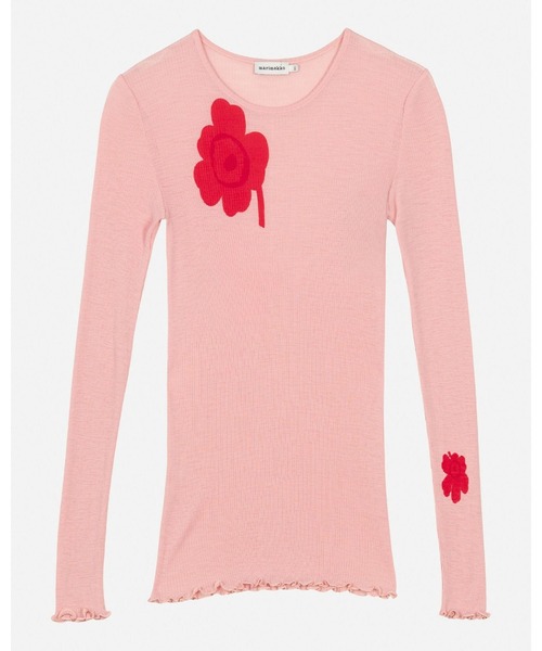 marimekko(マリメッコ)の「【一部店舗・オンラインストア限定】Polkka Unikko / pullover(ニット/セーター・レディース・ライトピンク・MEDIUM/SMALL)」の5枚目の写真