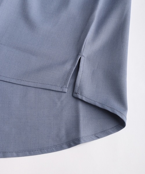 WESTSEA(ウエストシー)の「ドルマンスリーブ スキッパーシャツ 7分袖 ルーズシルエット 無地(シャツ/ブラウス・メンズ・ブルーグレー/ブラック/ホワイト/テラコッタ・M/L)」の14枚目の写真