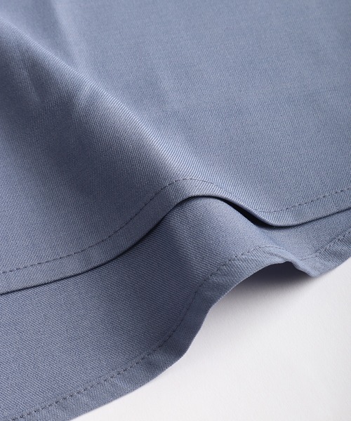 WESTSEA(ウエストシー)の「ドルマンスリーブ スキッパーシャツ 7分袖 ルーズシルエット 無地(シャツ/ブラウス・メンズ・ブルーグレー/ブラック/ホワイト/テラコッタ・M/L)」の15枚目の写真