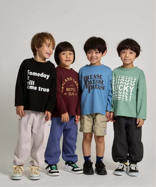 b・ROOM(ビールーム)の「【防汚・速乾・型崩れしない】【ムテキT】選べる4パターン8色プリントTシャツ【子供服】【キッズ】【男の子】【女の子】(Tシャツ/カットソー・キッズ・ブラック/アイボリー/レッド系その他/レンガ/ネイビー/ターコイズブルー/グリーン系その他/トップグレー・150cm/110cm/130cm/120cm/140cm/90cm/100cm)」の14枚目の写真