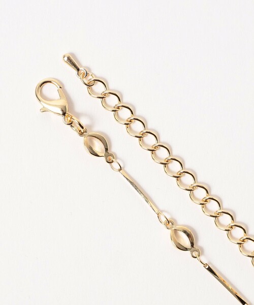 BEAMS HEART(ビームスハート)の「バーチェーン ネックレス(リング・レディース・シルバー/ゴールド・ONE SIZE)」の6枚目の写真