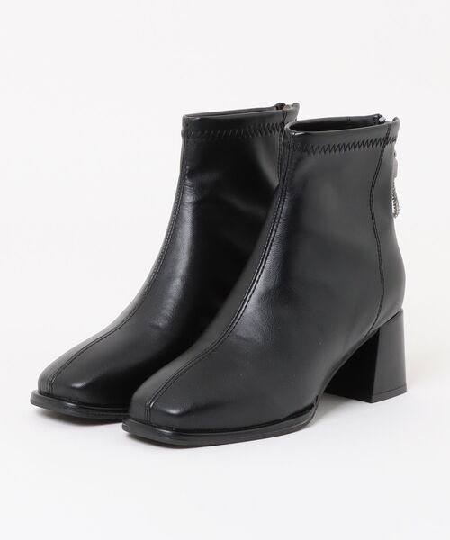 STYLEBLOCK（スタイルブロック）の「チャンキーヒールブーツ（ブーツ・レディース・ブラック/カーキ/オフホワイト・40/38/37/36/39/35）」の6枚目の写真