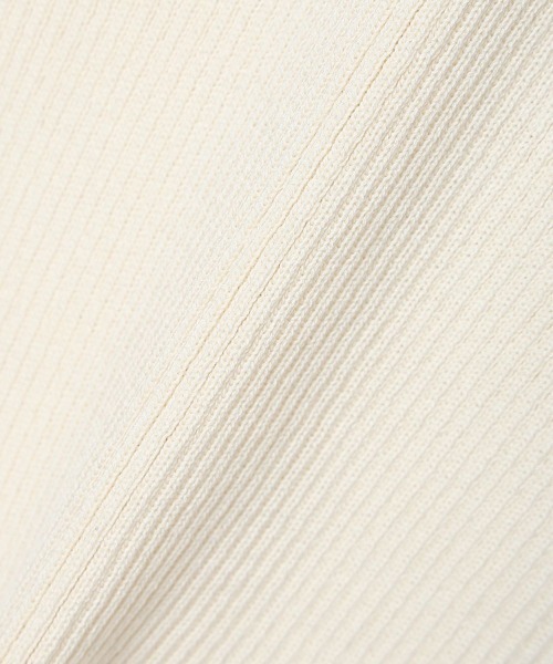 an another angelus（アンアナザーアンジェラス）の「アシメローズ刺繍リブニットカーディガン/fint フィント（カーディガン/ボレロ・レディース・オフホワイト/ブルーグレー・FREE）」の18枚目の写真