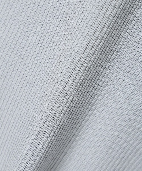 an another angelus（アンアナザーアンジェラス）の「アシメローズ刺繍リブニットカーディガン/fint フィント（カーディガン/ボレロ・レディース・オフホワイト/ブルーグレー・FREE）」の19枚目の写真