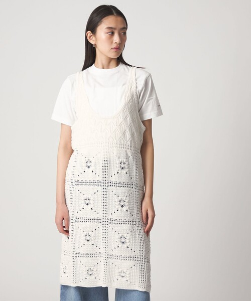 CITEN（シテン）の「＜CITEN＞レースアミニットワンピース（ワンピース・レディース・ホワイト/ブラック・FREE）」の2枚目の写真