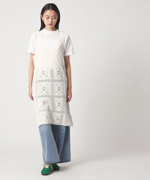 CITEN（シテン）の「＜CITEN＞レースアミニットワンピース（ワンピース・レディース・ホワイト/ブラック・FREE）」の5枚目の写真