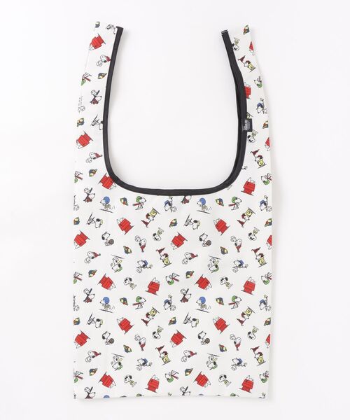 FRUIT OF THE LOOM(フルーツオブザルーム)の「【FRUIT OF THE LOOM/フルーツオブザルーム】FRUIT OF THE LOOM x PEANUTS エコバッグS1(エコバッグ/サブバッグ・レディース・アイボリー/チャコールグレー・FREE)」の1枚目の写真