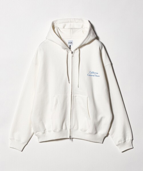 California General Store（California General Store）の「＜CGS.＞オーガニックコットン スウェット ジップ パーカー（パーカー・メンズ・ロイヤルブルー/ライム/ホワイト・L/S/M）」の2枚目の写真