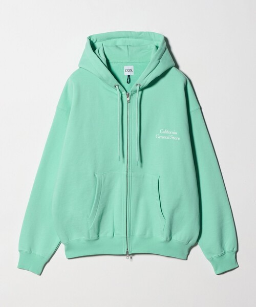 California General Store（California General Store）の「＜CGS.＞オーガニックコットン スウェット ジップ パーカー（パーカー・メンズ・ロイヤルブルー/ライム/ホワイト・L/S/M）」の3枚目の写真