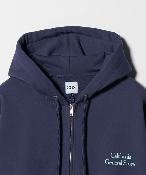 California General Store（California General Store）の「＜CGS.＞オーガニックコットン スウェット ジップ パーカー（パーカー・メンズ・ロイヤルブルー/ライム/ホワイト・L/S/M）」の5枚目の写真