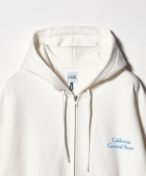 California General Store(California General Store)の「<CGS.>オーガニックコットン スウェット ジップ パーカー(パーカー・メンズ・ロイヤルブルー/ライム/ホワイト・L/S/M)」の5枚目の写真