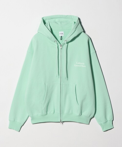California General Store(California General Store)の「<CGS.>オーガニックコットン スウェット ジップ パーカー(パーカー・メンズ・ロイヤルブルー/ライム/ホワイト・L/S/M)」の8枚目の写真