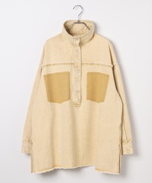 LEPSIM | デニム襟付きプルオーバー　629898(シャツ/ブラウス)