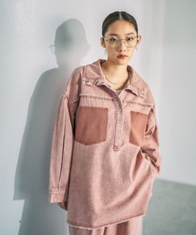 LEPSIM | デニム襟付きプルオーバー 629898(シャツ/ブラウス)