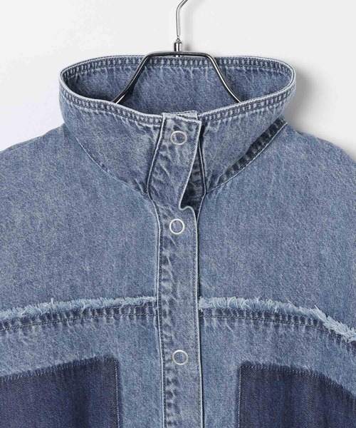 LEPSIM（レプシィム）の「デニム襟付きプルオーバー　629898（シャツ/ブラウス・レディース・ベージュ/ピンク/ブルー・FREE）」の11枚目の写真