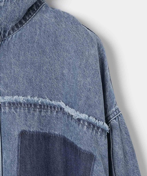 LEPSIM（レプシィム）の「デニム襟付きプルオーバー　629898（シャツ/ブラウス・レディース・ベージュ/ピンク/ブルー・FREE）」の12枚目の写真